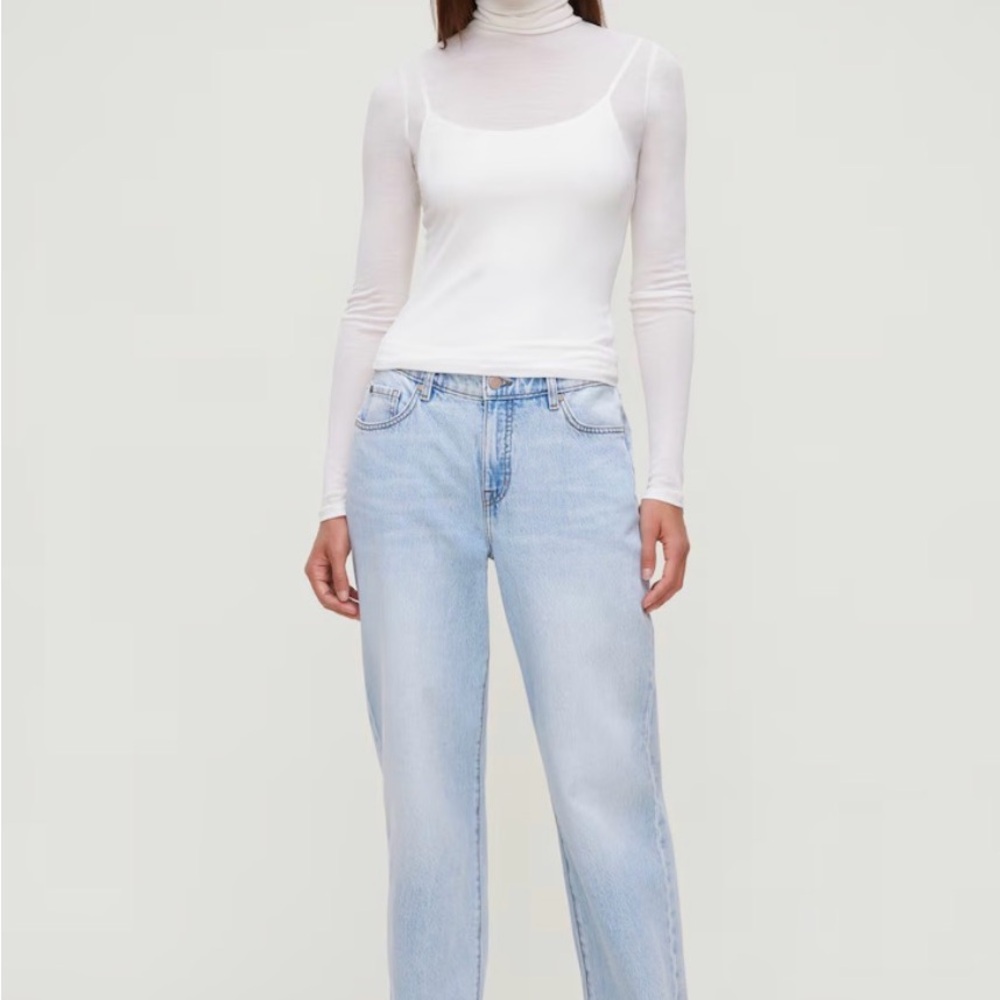 New Mika Mid Rise Relaxed Straight Leg Jeans